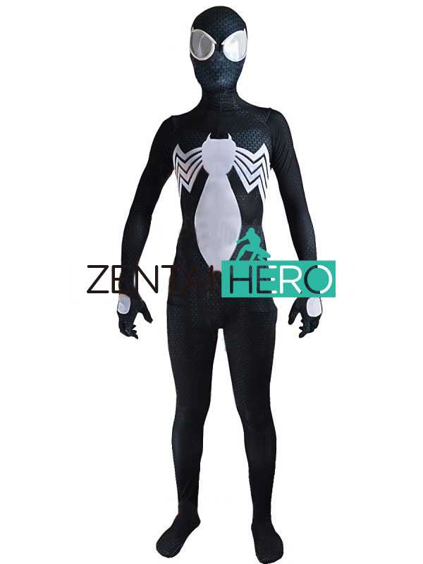 Black Venom Symbiote Spiderman Costume Cosplay