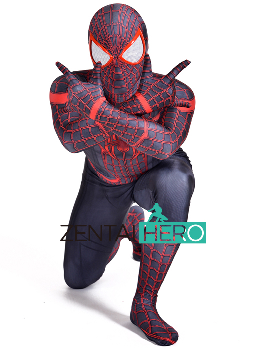 3D Printed Stunning Miles Morales Spiderman Costume