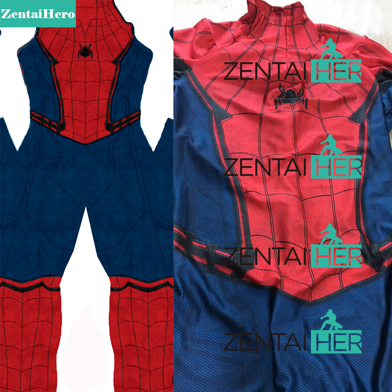 3D Shade Civil War Spiderman Costume Homecoming