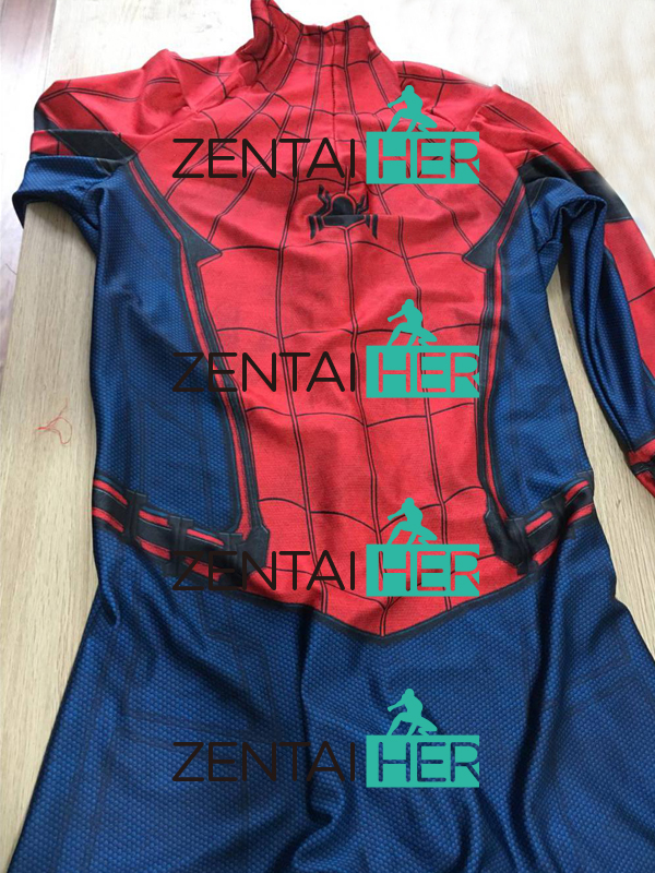 3D Shade Civil War Spiderman Costume Homecoming