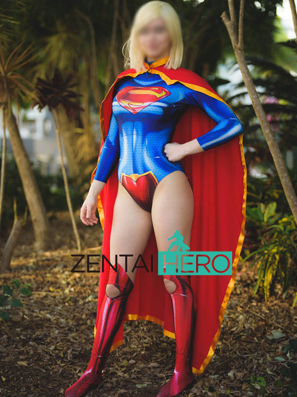 3D Printing NEW 52 Supergirl Superhero Costume With Cape