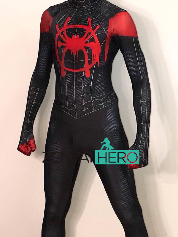 3D Printed Miles Morales Costume Custom Into the Spider-Verse