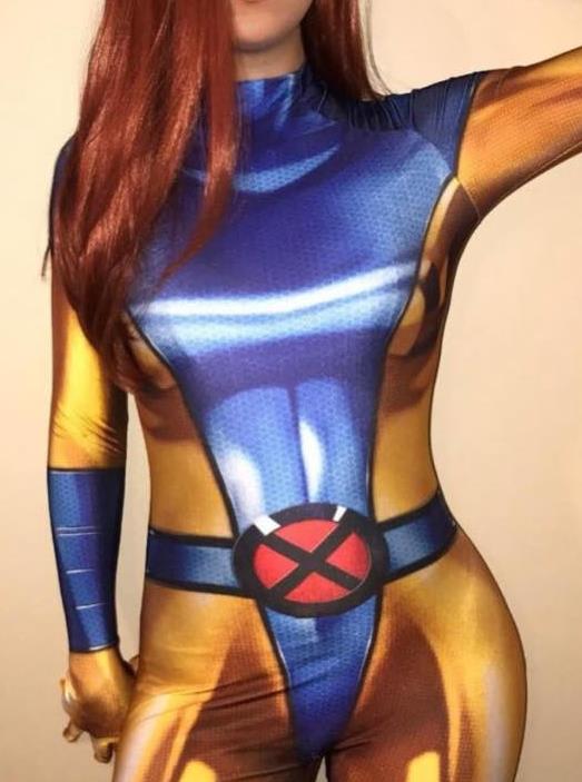 3D Printed X-Men 90s Phoenix Costume Jean Grey Superhero Cosplay