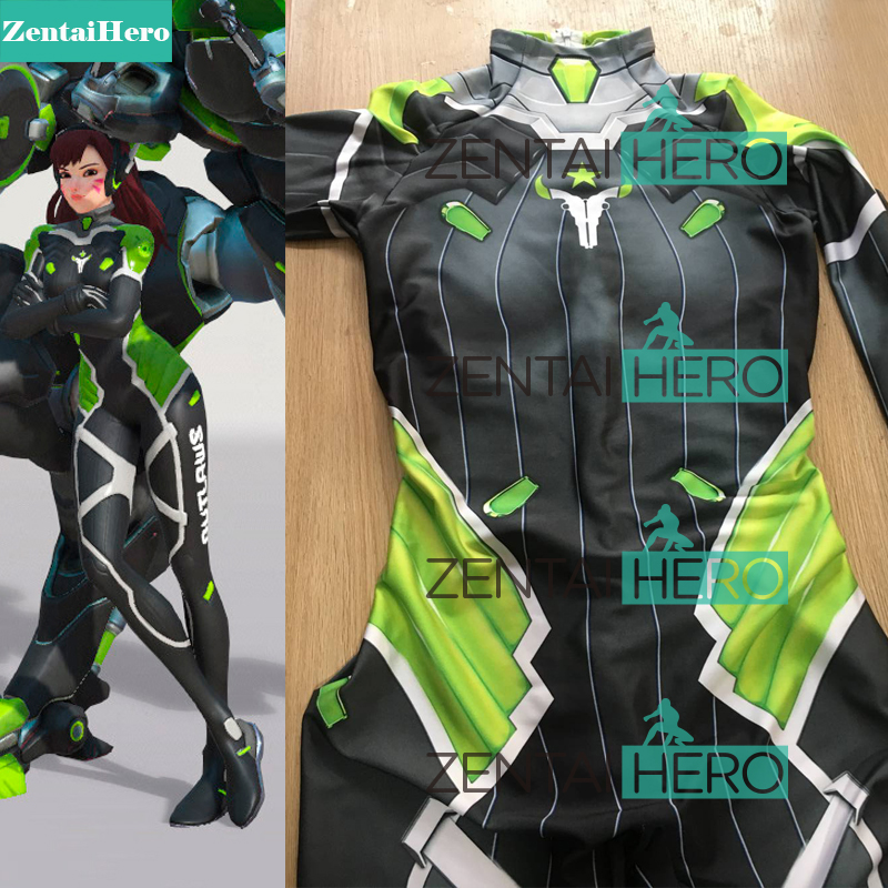 3D Printing D.Va Houston Outlaws Team Superhero Costume