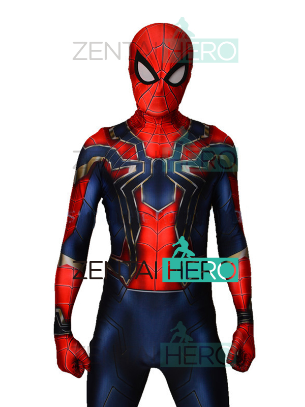 3D Printed Iron Spider-Man Cosplay Costume Avengers 3
