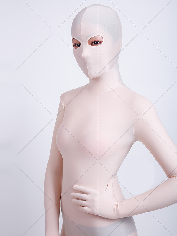Sexy Flesh Pink Smooth Full Body Lycra Second Skin Tight Suit [18062607] -  $30.99 - Superhero costumes online store