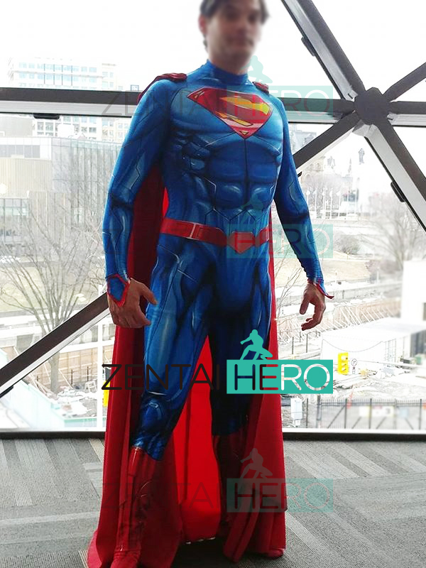 3D Printing New 52 Superman Cosplay Costume With Cape