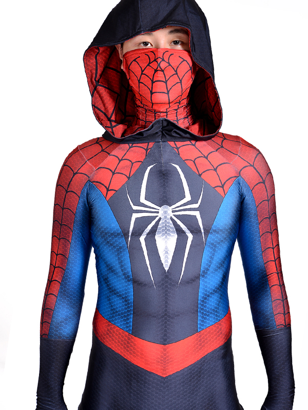 3D Printed Rosy Higgins Spiderman Cosplay Costume Hooded