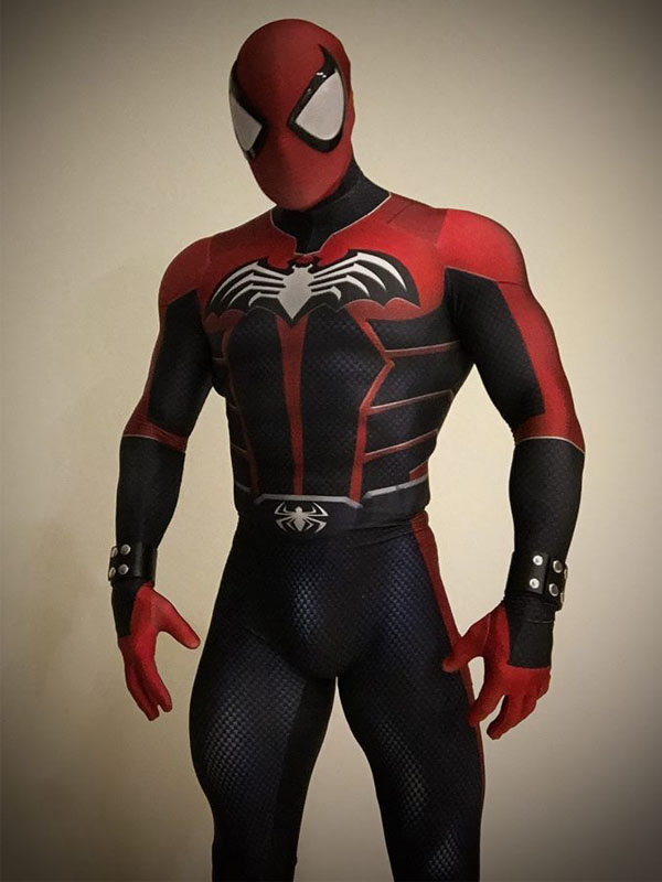 3D Printed Spider-Bat Cosplay Costume Halloween With Cape