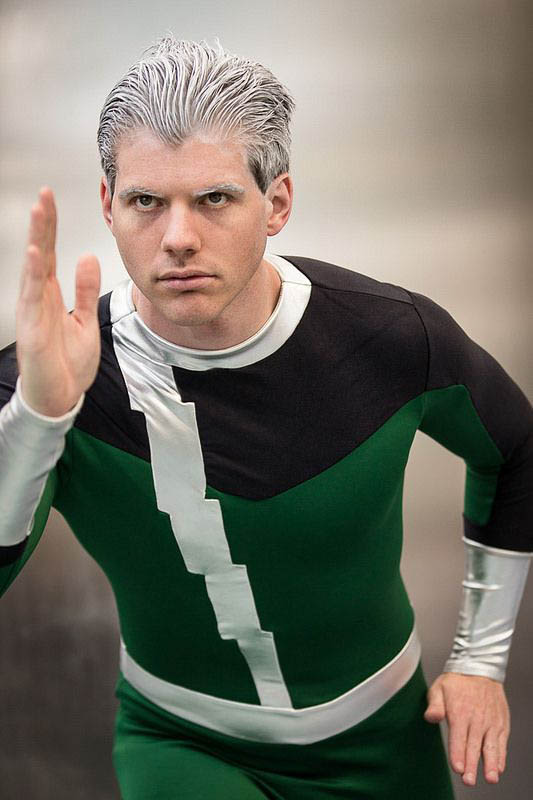 X-men Quicksilver Cosplay Costume Green