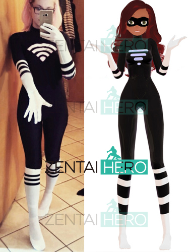 Lady Wifi Superhero Cosplay Costume