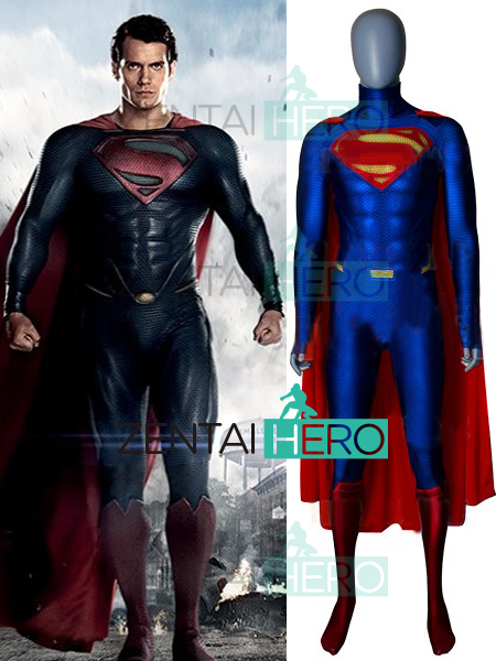 3D Dye-sub Man Of Steel Superman Cosplay Superhero Costume