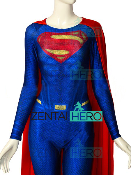 3D Printed Man Of Steel Superman Cosplay Costumes Supergirl