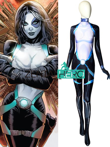 3D Printed X-Force Domino Cosplay Costumes Neena Thurman