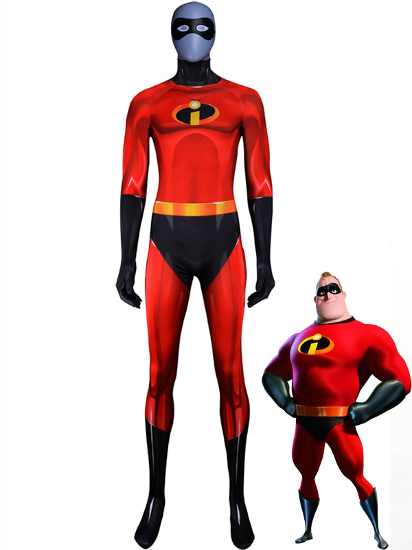 3D Printed The Incredibles 2 Mr. Incredible Cosplay Costume