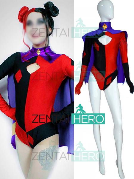 Girl Super Villain Harley Quinn Cosplay Costume Halloween