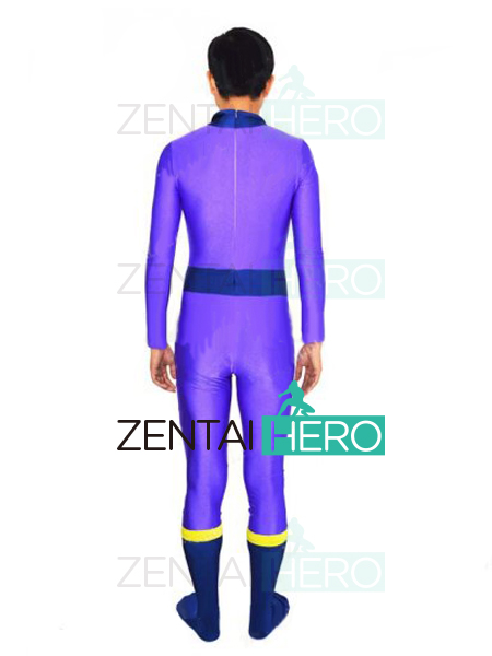 Purple Male The Wonder Twins Zan Cosplay Costume