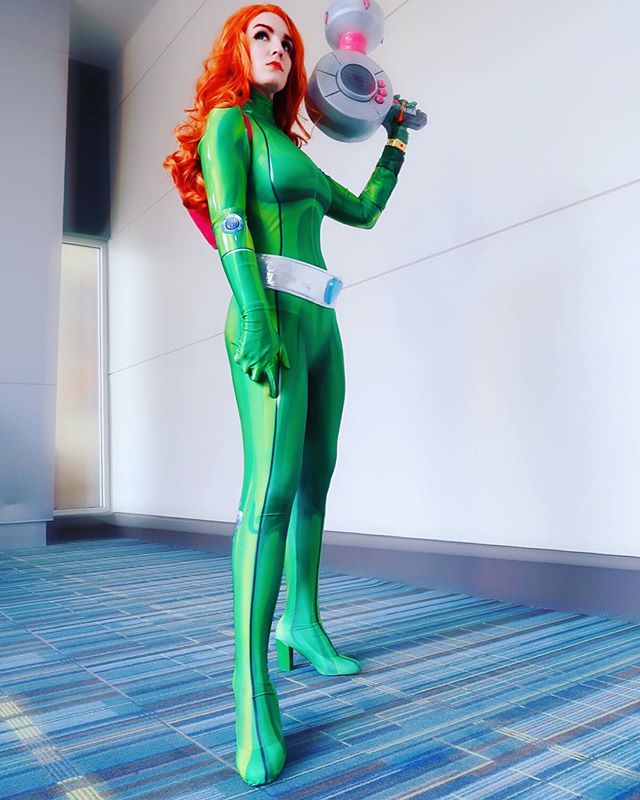 3D Printed Sam Totally Spies! DyeSub Superhero Cosplay Costume