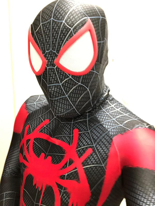 3D Printed Into the Spider-Verse Miles Morales Cosplay Costume