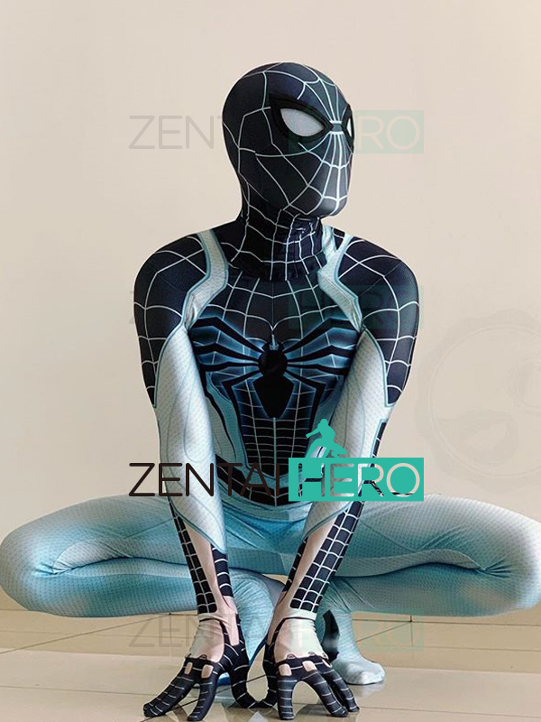 2019 NEW Spider-Man Negative Suit PS4 Spiderman Cosplay Costume