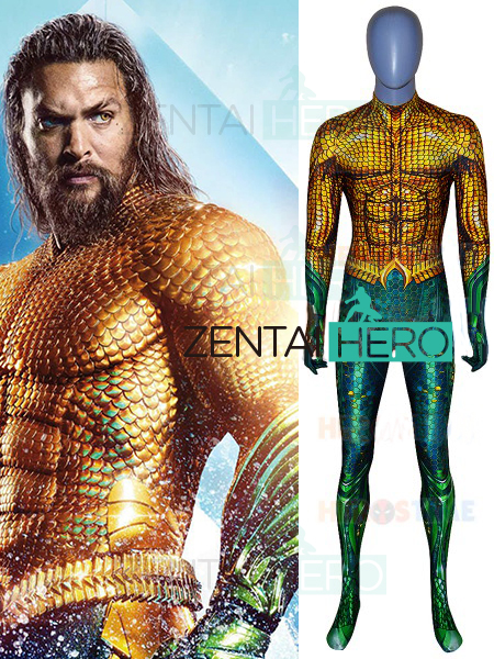 3D Printed Aquaman Superhero Suit Aquaman Cosplay Costume