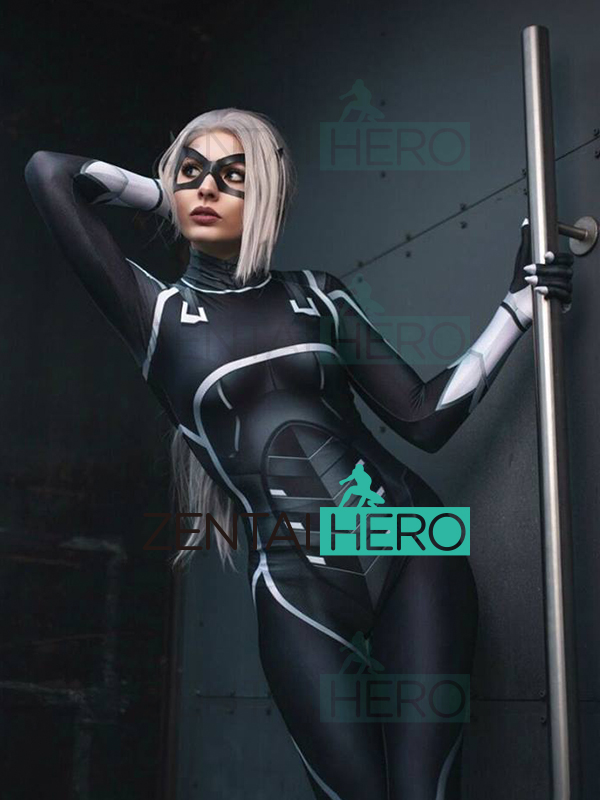 2019 NEW The Heist Black Cat Spider-man Cosplay Costume