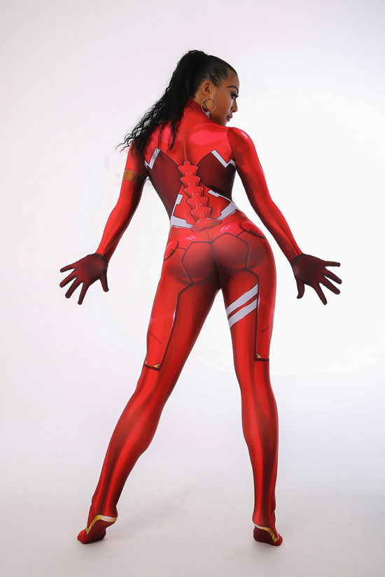 Cheap 3D Printed Zero Two Darling in the Franxx Cosplay Costume