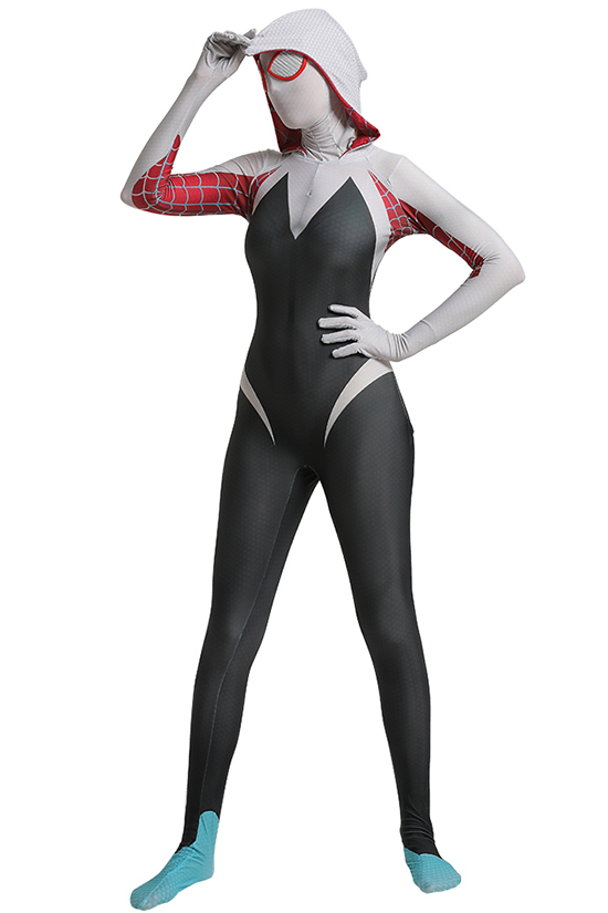 Cheap 3D Printing Spider-man Cosplay Costume Gwen Stacy Costume