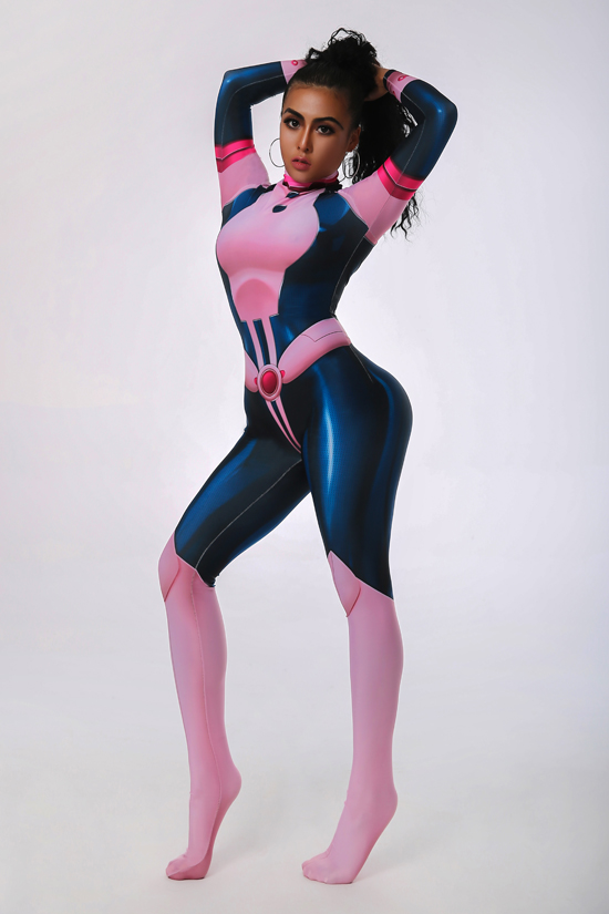 Cheap 3D Printed My Hero Academia Uraraka Cosplay Costume