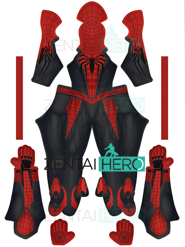 3D Printed PS4 Superior Spider-Man Advanced Suit Cosplay Costume