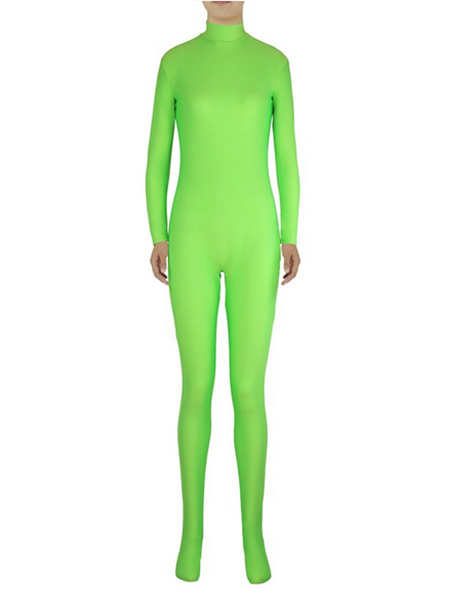 Light Green Lycra Spandex Leotard Tights Catsuits