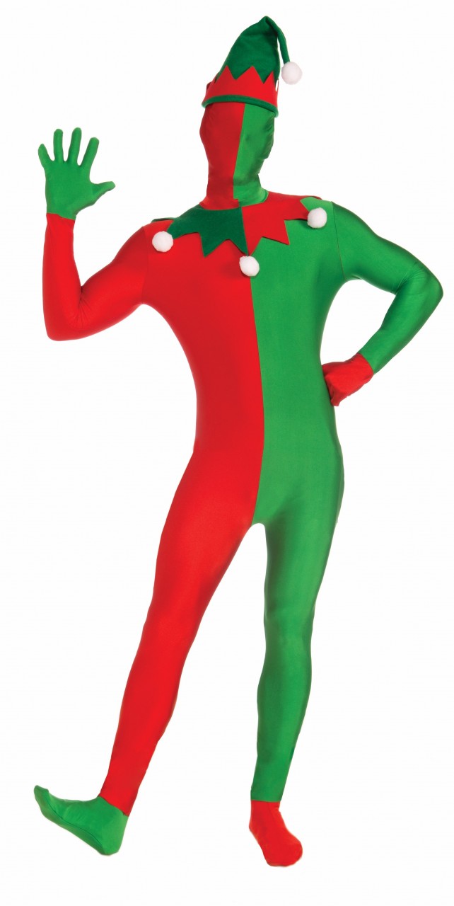 Father Santa Christmas Full Body Zentai Halloween Costume