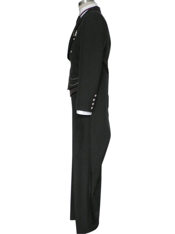 Black Butler Kuroshitsuji Sebastian·Michaelis Butler Uniform Cos