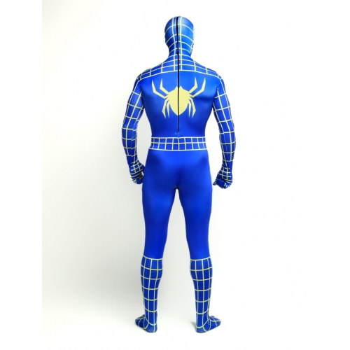 Blue Spandex Spiderman Halloween Costume