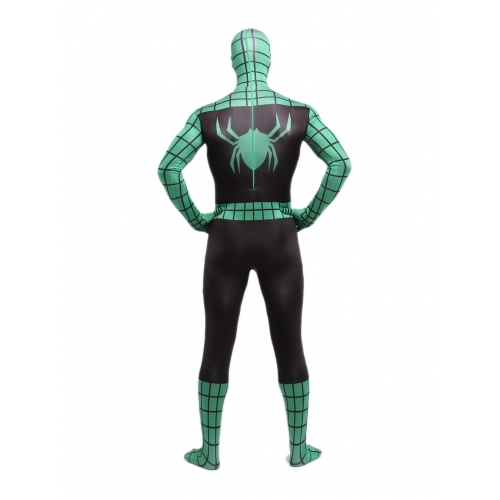 Green And Black Spiderman Halloween Costume