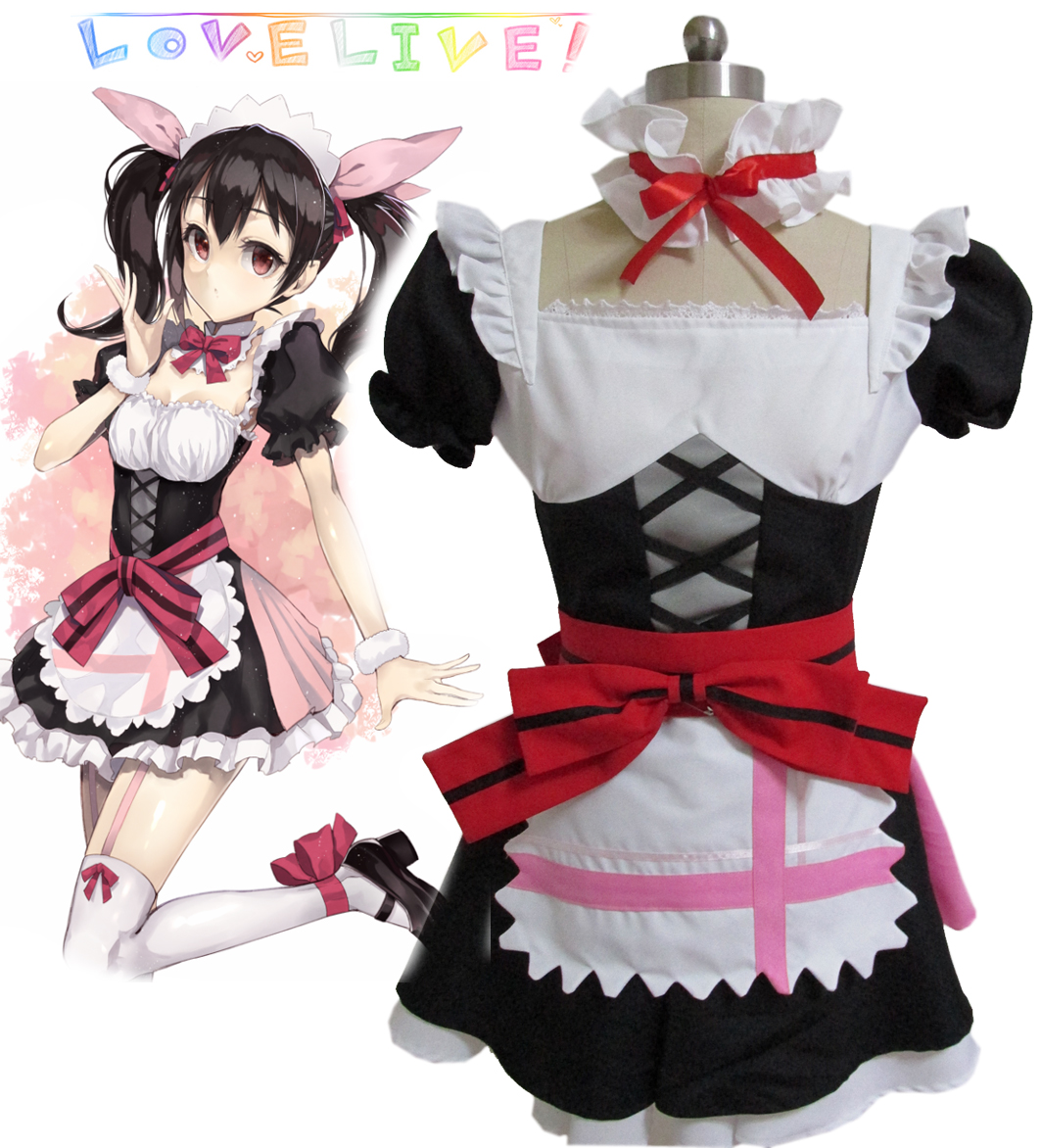 Love Live! Yazawa Niko Maid Cosplay Costumes