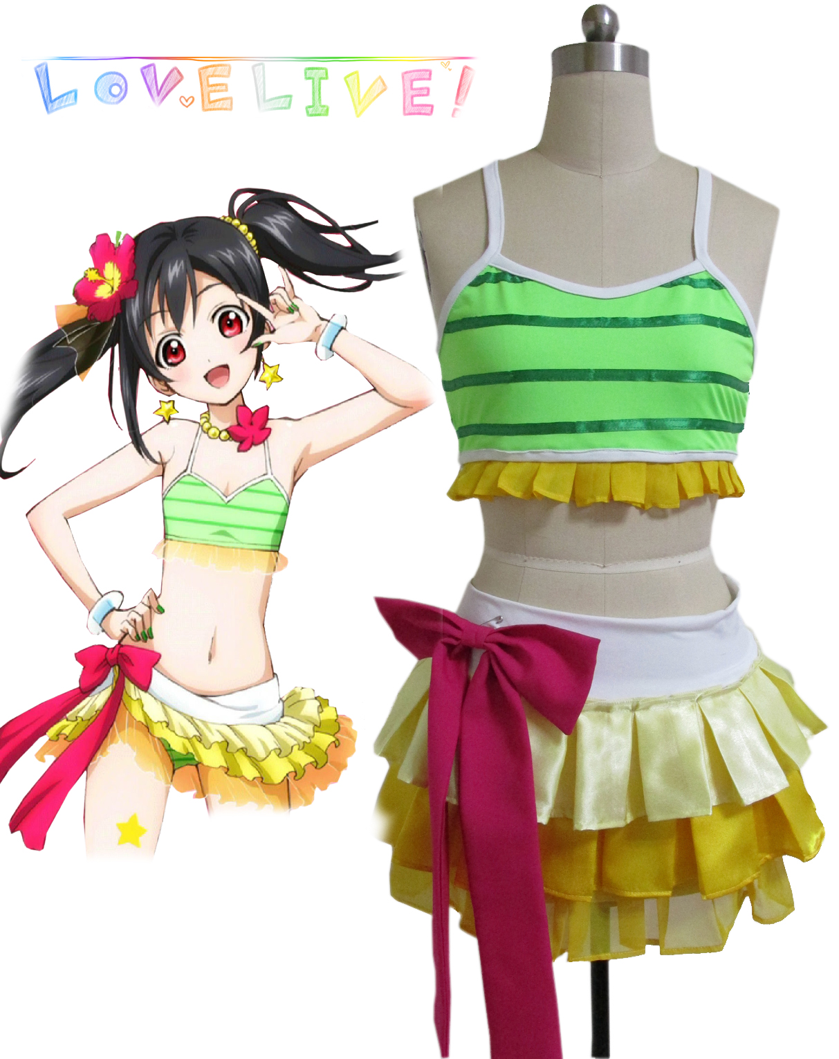 Love Live! Yazawa Niko Swimsuit Cosplay Costume