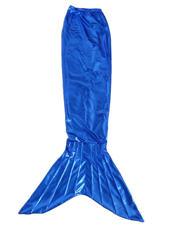 Mermaid Tail Shiny Spandex Halloween Costume Blue