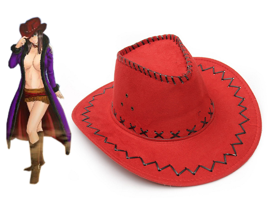 One Piece Nico·Robin Two Years ago Cosplay West Cowboy Hat Red