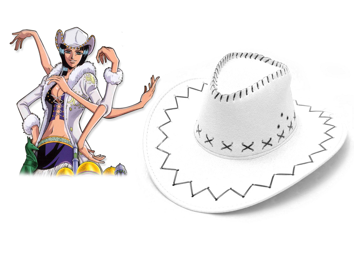 One Piece Nico·Robin Two Years ago Cosplay West Cowboy Hat White