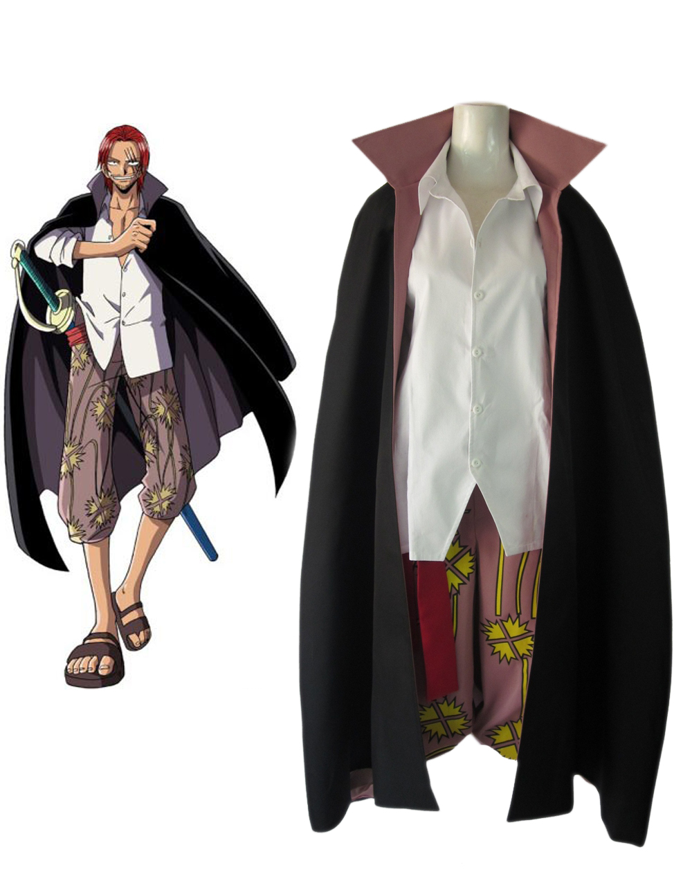 One Piece Red Haired Shanks Two Years Latter Cosplay Costume 022 Op Cos 022 99 Superhero Costumes Online Store Cosplay Zentai Costume Ideas For Party A Popular Superhero Cosplay Costume Online Store