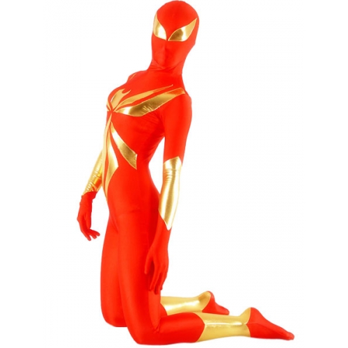 Red Female Spiderman Costume Zentai