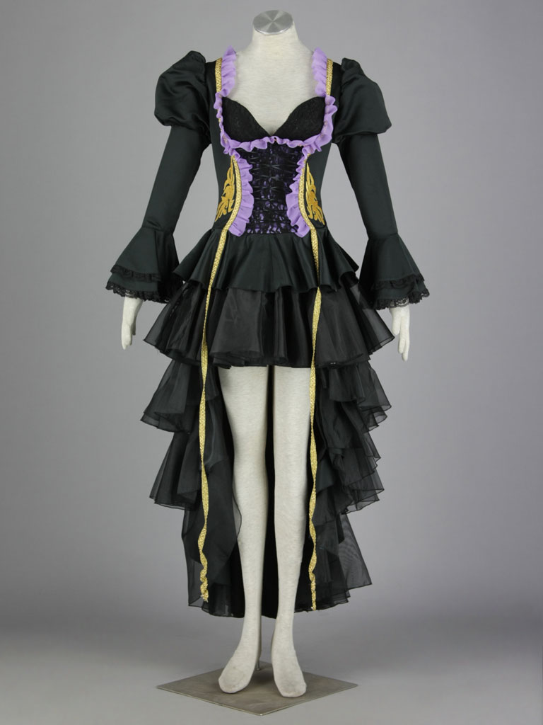 Vocaloid Black Gothic Hatsune Miku Cosplay Costume