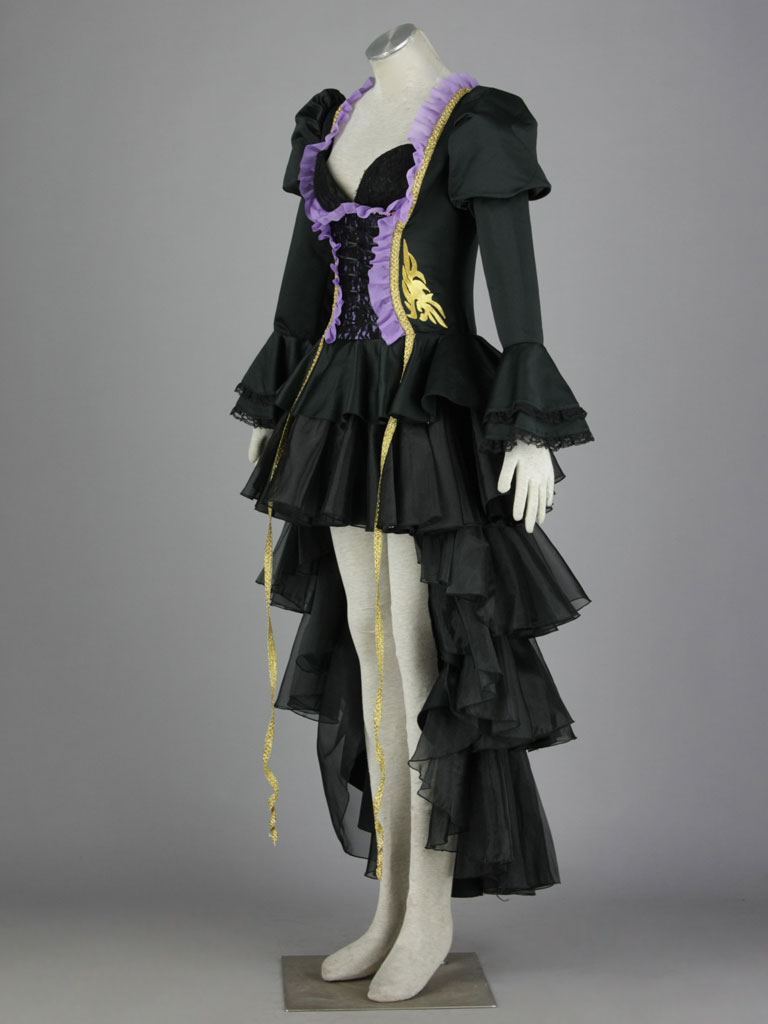 Vocaloid Black Gothic Hatsune Miku Cosplay Costume