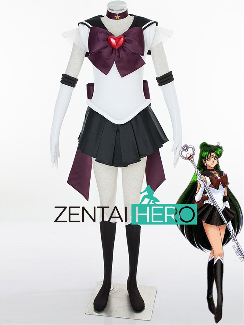 Sailor Moon Meiou Setsuna Fighting Cosplay Costume 冥王せつな