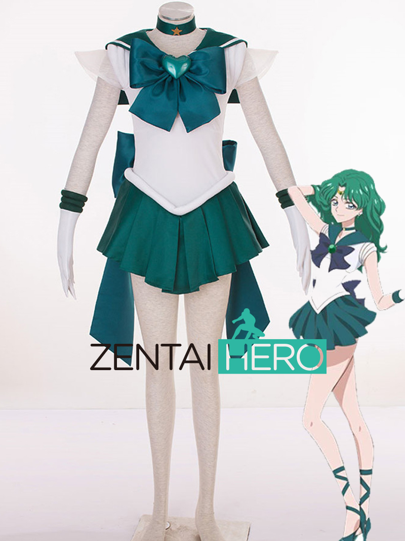 Sailor Moon Kaiou Michiru Fighting Uniform Cosplay Costume