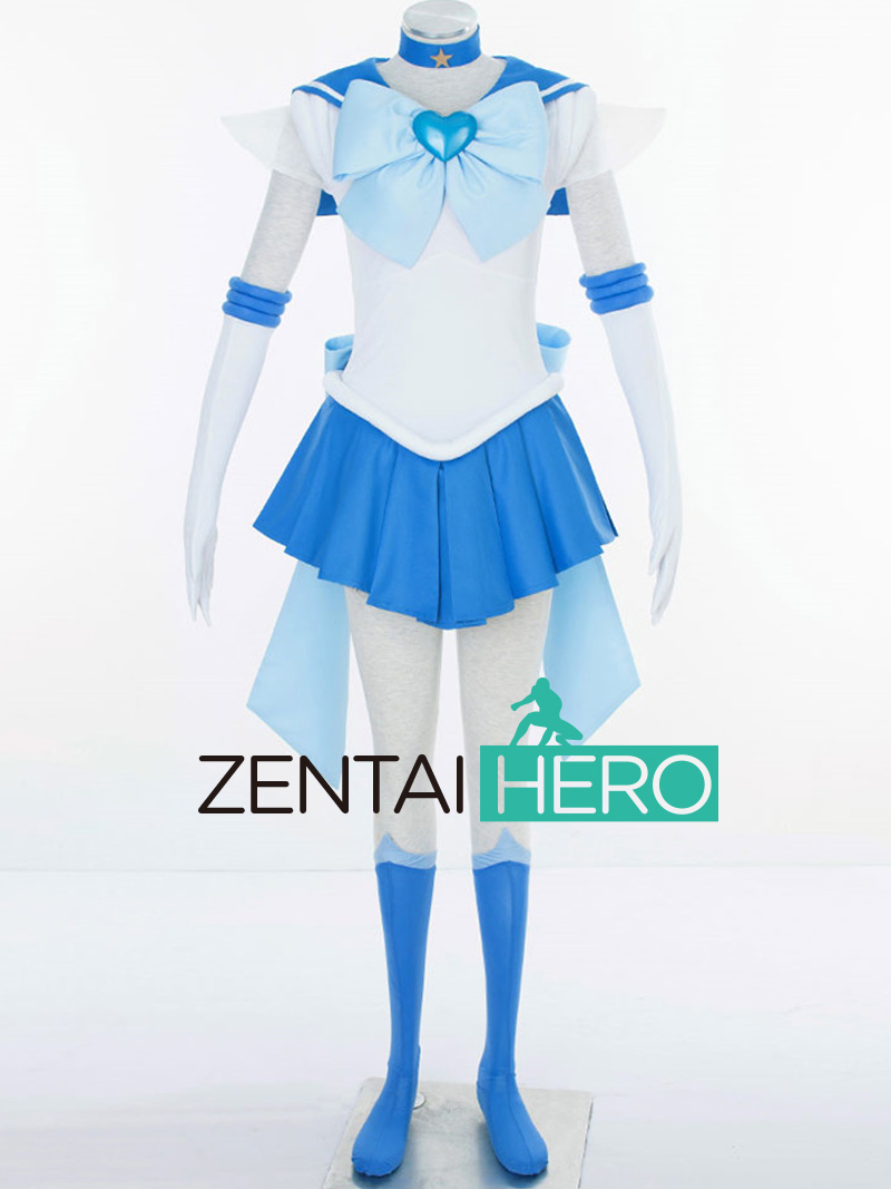 Sailor Moon Mercury Mizuno Ami Amy Anderson Cosplay Costume