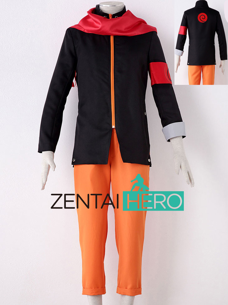 Naruto Shippūden Uzumaki Naruto Cosplay Costume V8