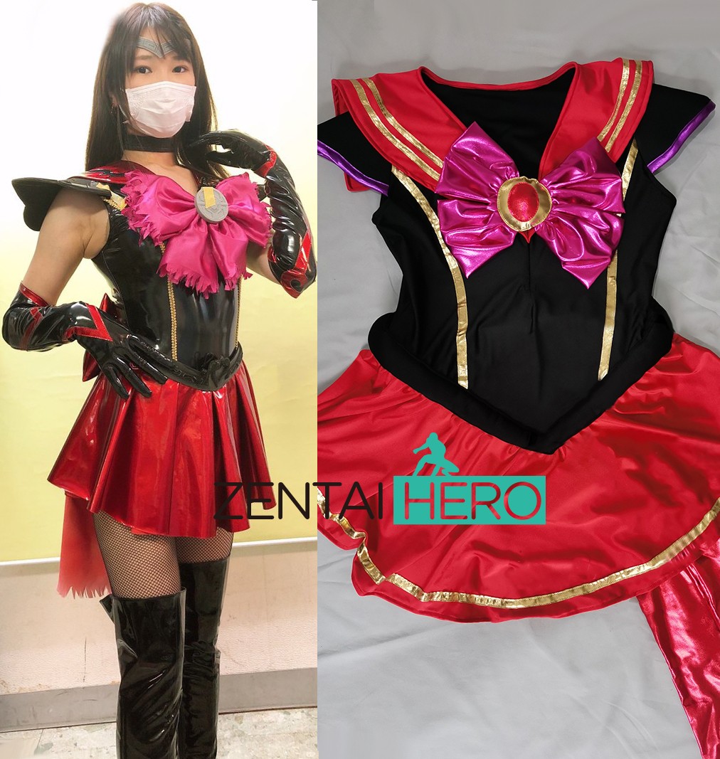 Sexy Super Heroine Villain Sailor Moon Spandex Cosplay Costume