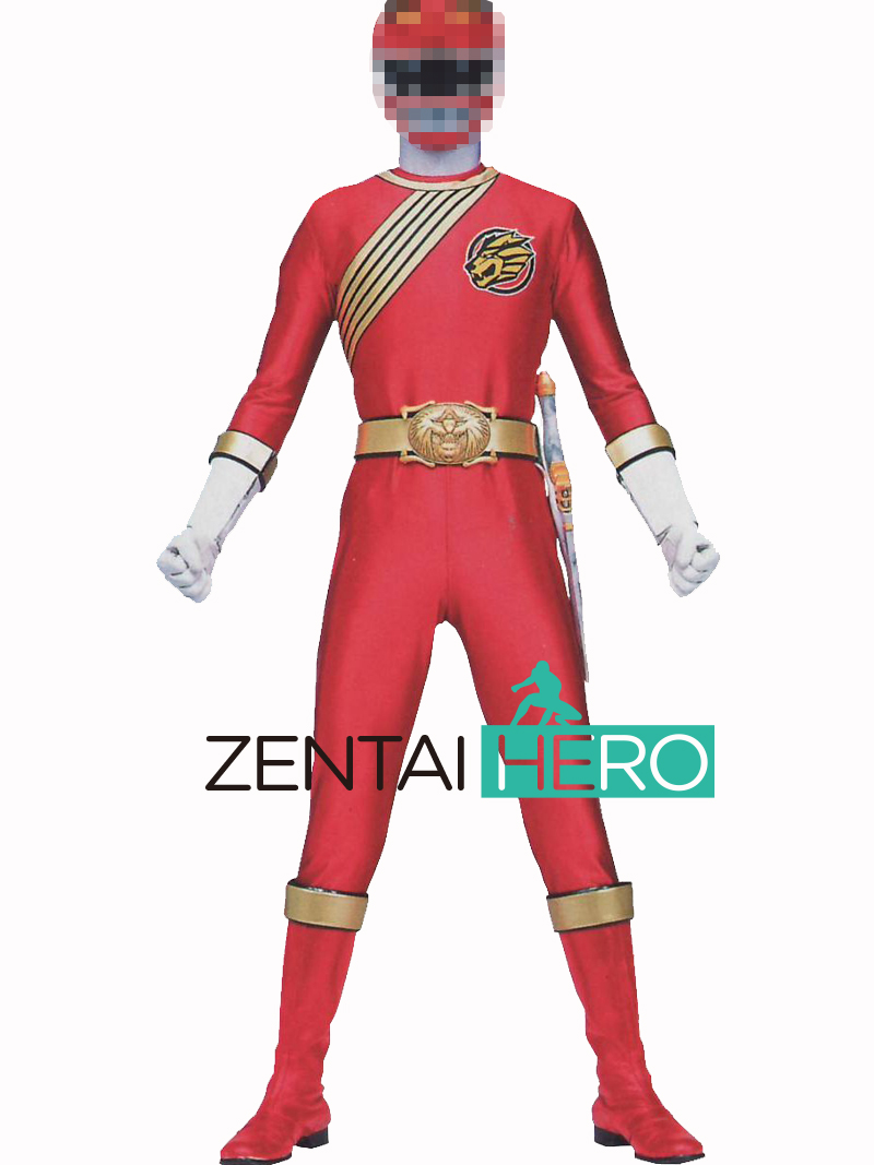 GaoRed Hyakujuu Sentai Gaoranger Cosplay Costume No Helmet